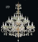 Lampy sufitowe - Elita bohemia Żyrandol kryształowy 24-ramienny - Bohemia L 161/24/82 - miniaturka - grafika 1