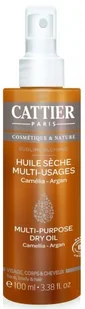 Cattier SUCHY OLEJEK NAWILŻAJĄCY DO CIAŁA, TWARZY I WŁOSÓW EKO 100 ml - - Balsamy i kremy do ciała - miniaturka - grafika 3