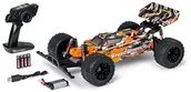 Zabawki zdalnie sterowane - Carson Carosn 500404237 1:10 FE Speed Warrior 2.4G 100% RTR pomarańczowo-zdalnie sterowany samochód, RC, wraz z bateriami i pilotem, Offroad Buggy 500404237 - miniaturka - grafika 1