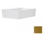 Umywalki - Besco Umywalka nablatowa Vera Glam złota - miniaturka - grafika 1