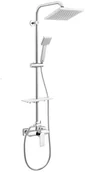 Zestawy prysznicowe - Ferro Kolumna prysznicowa z baterią Platto - miniaturka - grafika 1