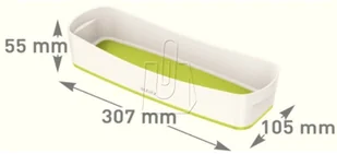 Leitz Organizer MyBox podłużny biało-zielony 52581064 - Pojemniki kuchenne - miniaturka - grafika 2