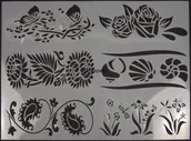 Decoupage - SZABLONY DO MALOWANIA RYSOWANIA NADRUKÓW 29 x 39cm 1 - miniaturka - grafika 1
