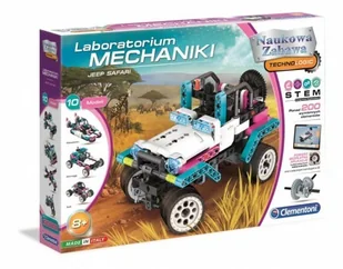 CLEMENTONI Zestaw naukowy Laboratorium mechaniki Jeep Safari 50123 - Zabawki konstrukcyjne - miniaturka - grafika 2