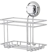 Pozostałe akcesoria kuchenne - Compactor ran6992 bestlock Kitchen uchwyt na butelki, próżniowe przyssawka system, 18,5 x 13,2 x 20,3 cm, chromowany RAN6992 - miniaturka - grafika 1