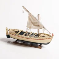 Dekoracje domu - DiKasa Boot wędki, biały i niebieski morski - miniaturka - grafika 1