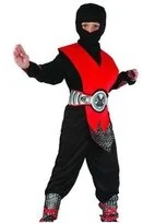 GoDan strój dla dzieci Ninja Lux, rozmiar 130/140 cm - Stroje karnawałowe - miniaturka - grafika 3