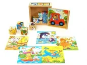 Klocki - Brimarex Klocki drewniane 9 elementów 33130 - miniaturka - grafika 1