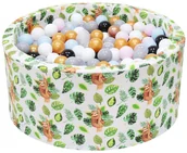 Suche baseny - TUPPI Pokrowiec poszycie na suchy basenik z kulkami piłeczkami dla dzieci niemowląt 90x40 - Leniwiec - miniaturka - grafika 1