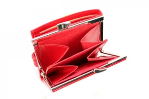 Wilmar (PL) Portfel Damski (PL) 10 cm Klamra Skóra Włoska WIL_P10 10 x 9 x 2 [cm] - Portfele - miniaturka - grafika 6