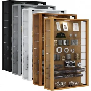 VCM vitrosa Mini-witryna z oświetleniem, dekoracja drewniana, czarna, 90 x 59 x 18 cm Vitrosa Mini - mit Beleuchtung - Witryny VCM vitrosa Mini-witryna z oświetleniem, dekoracja drewniana, czarna, 90 x 59 x 18 cm Vitrosa Mini - mit Beleuchtung - Witryny - miniaturka - grafika 1