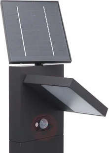 Lampenwelt com Solarny słupek ogrodowy LED Silvan, czujnik,100 cm - Lampy ogrodowe - miniaturka - grafika 4