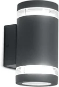 Lampy ogrodowe - Elstead Lighting Ogrodowa LAMPA ścienna MAGNUS 2 tarasowa OPRAWA elewacyjna kinkiet tuba outdoor IP44 ciemnoszara MAGNUS 2 - miniaturka - grafika 1