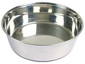 Sprzęt podróżny i transportery dla psów - TRIXIE TRIXIE Miska metalowa z gumową podstawą 1 l/17cm - miniaturka - grafika 1