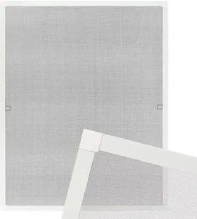 tectake Moskitiera okienna ramkowa - biały, 120 x 140 cm 401206 - Moskitiery - miniaturka - grafika 3