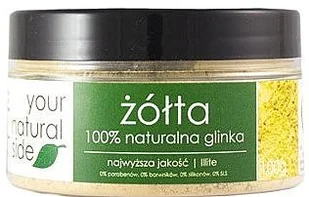 Your Natural Side Glinka żółta 100% naturalna 100g - Maseczki do twarzy - miniaturka - grafika 2