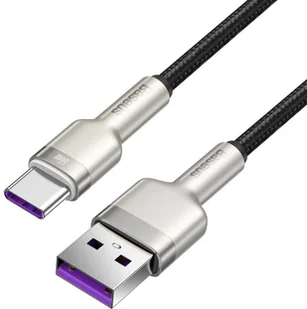 Baseus Cafule Metal Data kabel USB - USB Typ C 66W Quick Charge 1m czarny (CAKF000101) - Kable USB - miniaturka - grafika 4