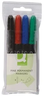 Q-CONNECT Marker do płyt CD/DVD 1mm (linia), 4 szt., zawieszja, mix kolorów KF02304 - Markery permanentne - miniaturka - grafika 3