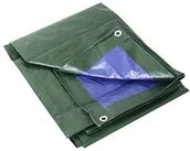 Folie budowlane - Ferpro Labor 0300151 21297 plandeka okryciowa z tworzywa sztucznego PCW, wzmocniona oczkami, zielona - miniaturka - grafika 1