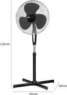 Wentylator Clatronic Wentylator stojący VL 3741 S - Wentylatory - miniaturka - grafika 8