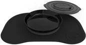 Miseczki i talerzyki dla dzieci - Twistshake Podkładka antypoślizgowa Click Mat + talerz 6+m Czarna # Wakacyjne raty 10x0% tylko do 1.08.2030 - miniaturka - grafika 1
