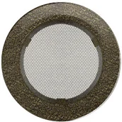 Akcesoria kominkowe - Kratki.pl KRATKA KOMINKOWA OKRĄGŁA CZARNO-ZŁOTA FI 100 FI/100CZ - miniaturka - grafika 1