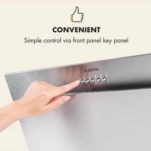 Klarstein Athena 60 Inox (CGCH5-Athena-60) - Okapy kuchenne - miniaturka - grafika 3