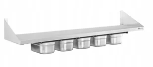 Royal Catering Półka wisząca nierdzewna RCWR-5 GN1/4 RCWR-5 GN1/4 RCWR-5 GN1/4 - Meble gastronomiczne - miniaturka - grafika 2