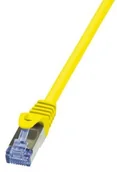 Kable miedziane - LogiLink Patchcord CQ3097S Cat.6A S/FTP 10m żółty SPLKOKPF0930 - miniaturka - grafika 1