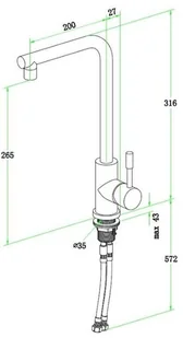 Villeroy & Boch Modern Steel inox 966801LC - Baterie kuchenne - miniaturka - grafika 3
