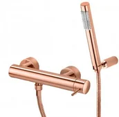 Baterie wannowe i prysznicowe - Paffoni Light Bateria prysznicowa ścienna różowe złoto LIG168DROSE - miniaturka - grafika 1