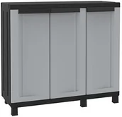 Pozostałe meble ogrodowe - Terry 1002711 szafka niska z tworzywa sztucznego 3 drzwi - miniaturka - grafika 1