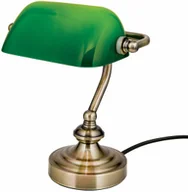 Lampy stojące - Orion Zora bankierska lampa stołowa, szklany klosz - miniaturka - grafika 1