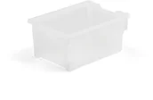 Meble do szkół i przedszkoli - AJ Produkty Plastikowy pojemnik do kontenerka IDA, 427x312x150 mm, przezroczysty - miniaturka - grafika 1