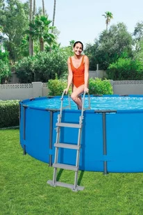 Bestway Basen Stelażowy 14 FT / 427 x 107 cm Steel Pro Max - Baseny ogrodowe - miniaturka - grafika 5