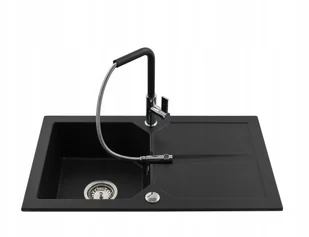 Laveo 6 kolorów Zlewozmywak Granitowy Duża Komora 20 cm - Zlewozmywaki - miniaturka - grafika 9