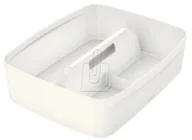 Pojemniki kuchenne - Leitz Organizer MyBox duży z uchwytem biały 53220001 - miniaturka - grafika 1