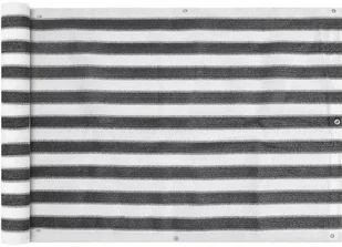 vidaXL Parawan ogrodowy HDPE 75x600 cm Antracytowy i Biały 42317 - Parasole ogrodowe - miniaturka - grafika 5