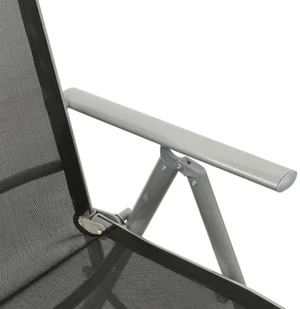 vidaXL Rozkładane krzesła ogrodowe, 2 szt., textilene i aluminium! 312197 - Fotele i krzesła ogrodowe - miniaturka - grafika 7