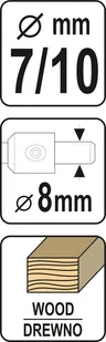 Yato WIERTŁO DO KONFIRMATÓW 7-10MM YT-33023 - Wiertła - miniaturka - grafika 5