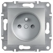 Gniazdka elektryczne - Schneider ASFORA-Gniazdo-pojedyncze-2P+PE-z-przesłonami-krem-bez-ramki-p-t EPH2800261 - miniaturka - grafika 1