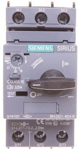 Siemens Circuit-breaker screw connection 25a 3rv2021-4da10 - Bezpieczniki elektryczne - miniaturka - grafika 2
