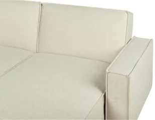 Beliani Sofa narożna lewostronna z funkcją spania beżowa ROMEDAL - Narożniki - miniaturka - grafika 7