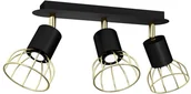 Lampy ścienne - Milagro Lampa sufitowa DANTE Black/Gold 3xGU10 MLP7246 - miniaturka - grafika 1