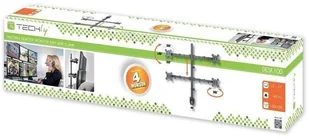 Techly Techly Uchwyt nabiurkowy na 4 monitory 13-27cali 4x10kg czarny - Akcesoria do monitorów - miniaturka - grafika 5