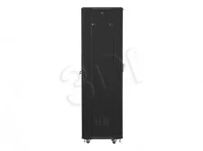 Lanberg Szafa Szafa INSTALACYJNA STOJĄCA 19"" 42U 600X600 CZARNA FLAT PACK (FF01-6642-12B) - Szafy rack - miniaturka - grafika 3