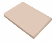 Prześcieradła - Greno Prześcieradło satynowe bez ściągacza Krem - miniaturka - grafika 1