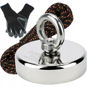 Magnesy - Magnes Neodymowy 200 Kg Sensei N52 + Lina 25 m - miniaturka - grafika 1