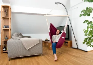 Amazonas Stojak do fotela hamakowego AMAZONAS Palmera, srebrny - Pozostałe meble ogrodowe - miniaturka - grafika 18