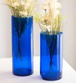 Wazony i flakony - Wazon tuba kobaltowy L - miniaturka - grafika 1